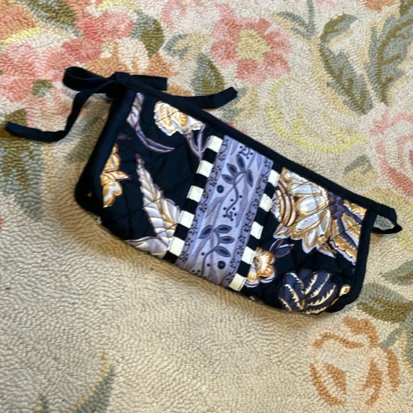 Mackenzie-Childs Floral Quilted Clutch with Ribbon Detail - Picture 3 of 3